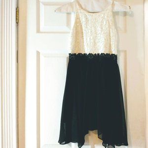 Ally B. Black & White Dress for Girls Size 12
